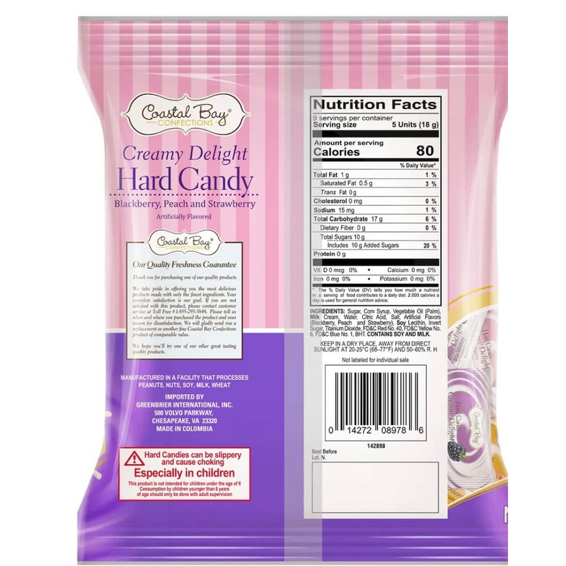 Coastal Bay Creamy Delight Hard Candy 6 oz bag (2