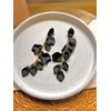 ONDEGO XXL SCHWARZ GOLD Blüten Blume lange Ohrringe Ohrstecker Brautschmuck