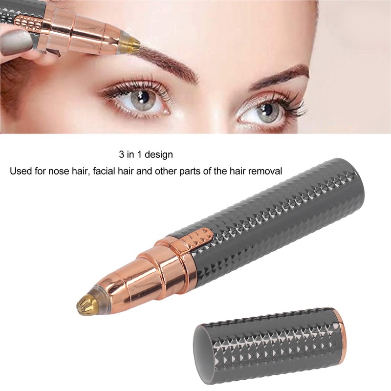 3 in 1 Women Electric Eyebrow Trimmer Incisive Cutter USB