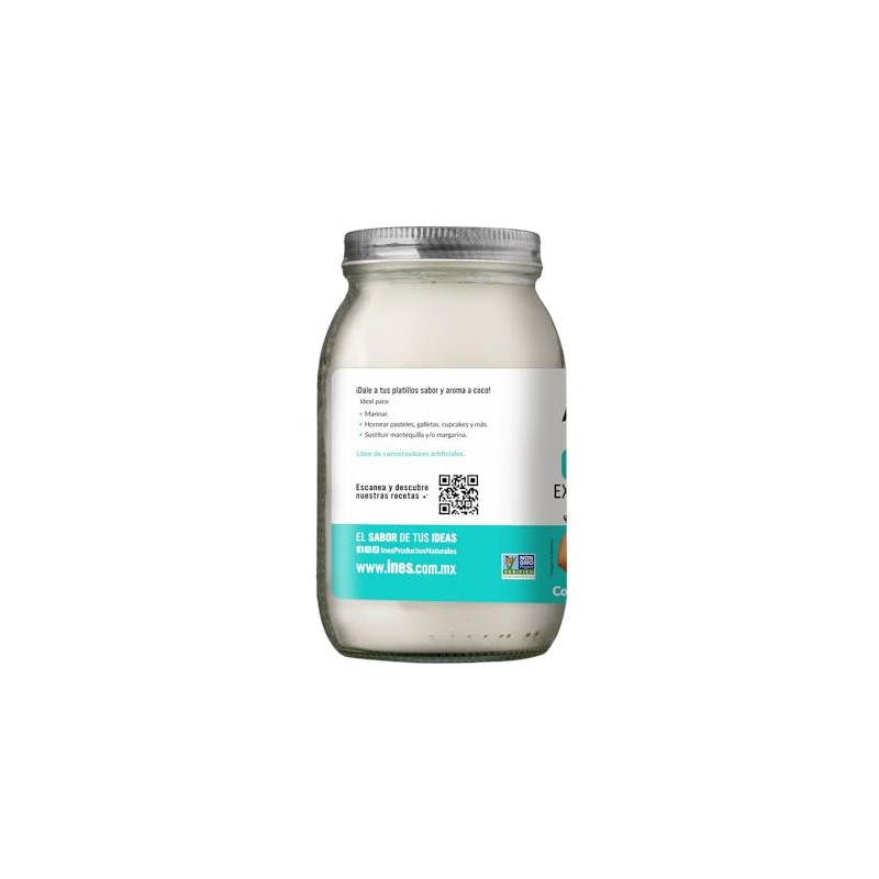 Aceite de Coco Inés Extra Virgen, 470 ML