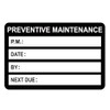 2x3 inch Preventive Maintenance Stickers for Machines and Equipments 100