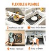 POPUBBY Silicone Kitchen Sink Protector Mat, 26"X 14"