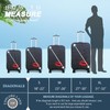 Explore Land Travel Luggage Cover Suitcase Protector Fits 23-26 Inch