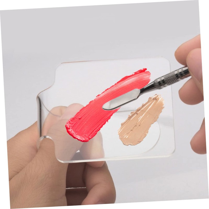 Outanaya 2Pcs Art Mixing Palette with Spatulas Durable and Reusable