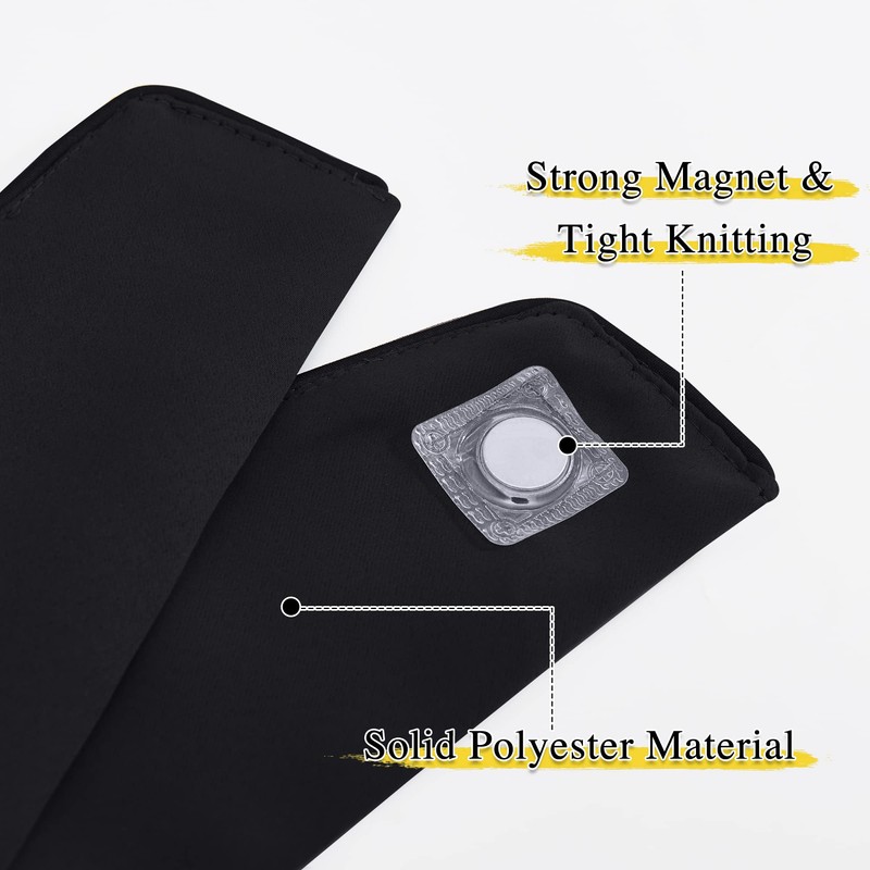 NICETOWN Magnetic Curtain Tiebacks - Modern Unique Upgraded Design Decorative