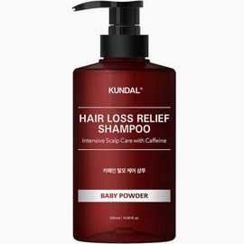 Kundal Caffeine Hair Loss Relief Shampoo Baby Powder 500ml Scalp Trouble Acne Scalp Itch / 쿤달 카페인 탈모완화 샴푸 베이비파우더 500ml 두피트러블 여드름 두피가려움