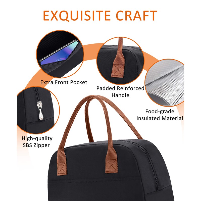 Moyad Cool Bag Small Lightweight Lunch Bag Insulated Bag for