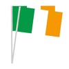Lizzy 2 x Ireland Hand Flag (29cm x 17cm) with