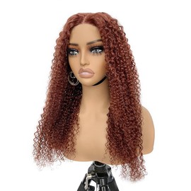 TOOCCI Lace Frontal Wigs Real Hair Curly Wigs for Women 4x4 Lace Closure Wigs Brazilian Real Hair Wigs T4/12 150% Density with Baby Hair 14 Inches