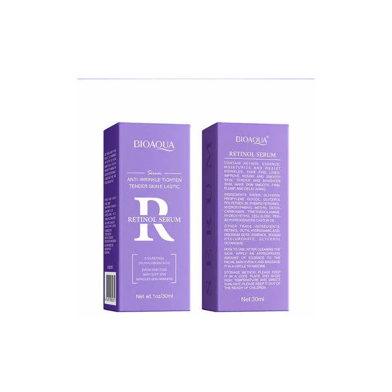 Bioaqua Sérum con Retinol, Antiarrugas Antiedad Suaviza Líneas DíaNoche