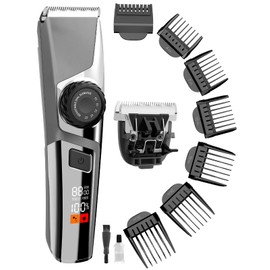 Tylasom Hair Clippers for Men, Cordless Mens Hair Clippers with Extra Replacement Blade, Rechargeable Mens Haircut Grooming and Trimmer Kit for Beard, Face Trimmer and Hair Clipper(6K RPM, Grey)