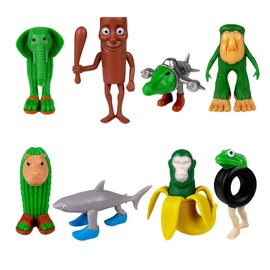 Italian Brainrot Action Figures Set - 8 PCS Tung Tung Tung Sahur Figures & Tralalero Tralala Toys, Creative Italian Brainrot Animals Desk Decor for Fans Collection Decoration, Friends Gifts