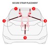 Allen Sports Deluxe+ 3-Bike Trunk Mounted Carrier, Model QS3