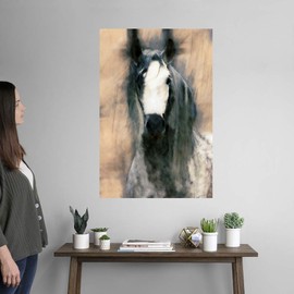 CANVAS ON DEMAND Blended Horse II Wall Decal, Horse Artwork