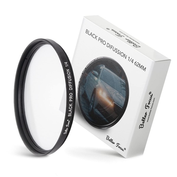 Better Focus Black Diffusion Pro Mist Filter 1/4-62 mm Glow