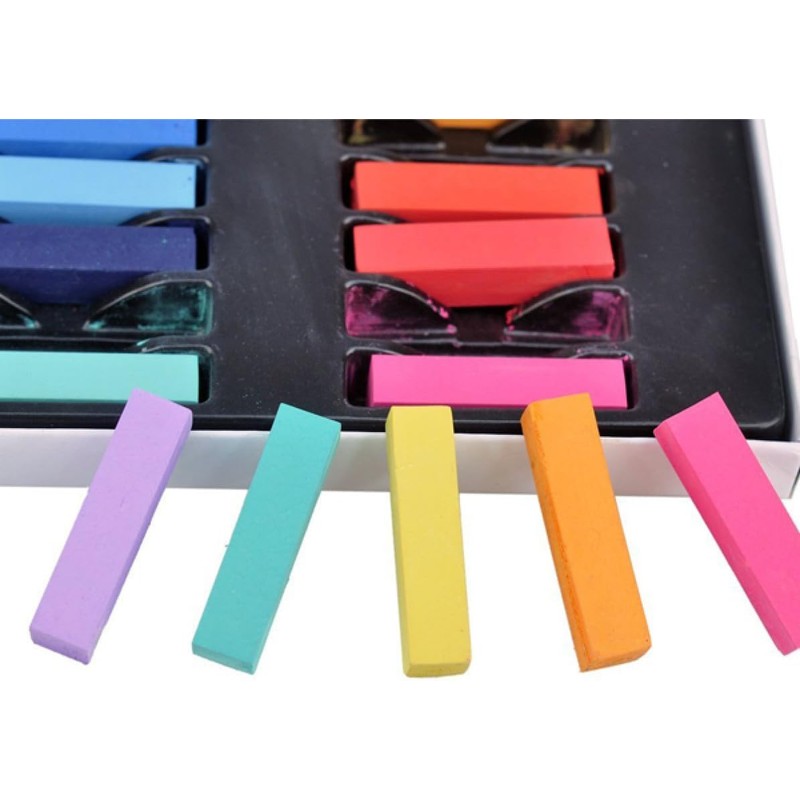 Tizas de Tinte Temporal para Cabello 36 Colores DIY Pastel