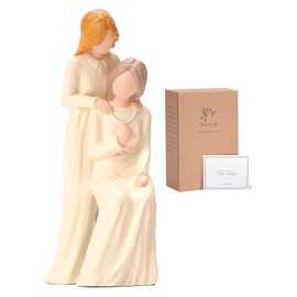 NINNSSOT Gifts for Mum -Mum Birthday Gifts Mothers Day from Daughter, Ideas Mother of the Bride Gifts Presents for Mum, Resin Hand-Painted Mother Daughter Figurine Statue