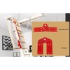 QIXIN 4Pcs Attic Ladder Hinge Herringbone Ladder Tie Rod Attic