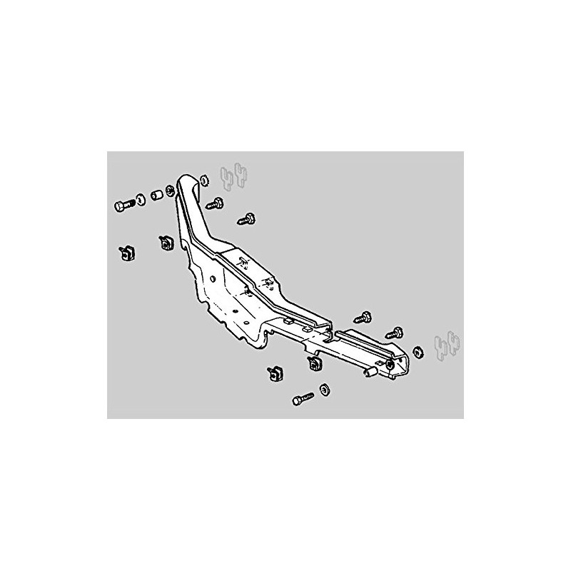 1975-1979 Corvette Bumper Reinforcement Bar Mounting Kit Front 18 Pieces