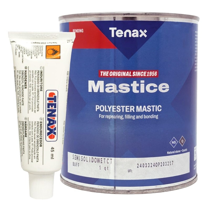 Tenax Travertine Filler - 1 liter (Pack of 2)