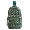 Vera Bradley Women's Premium Cotton Lorman Sling Backpack Bag, Mistletoe