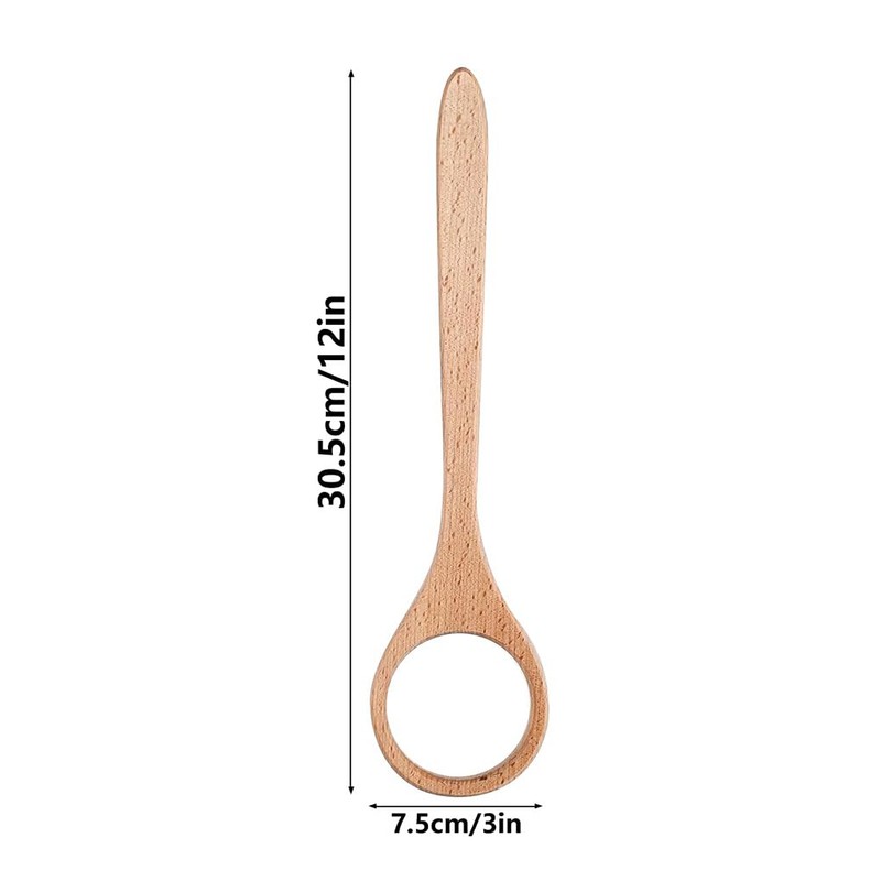Wooden Danish Doughs Whisk for Home and Bakery Bread Baking