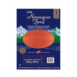 Norwegian Fjord Sliced Smoked Salmon, 8.8oz (3 Packages)