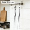 2 Pcs 12-Inch Stainless Steel Kitchen Tweezers, Dual-Tip Serrated Tongs