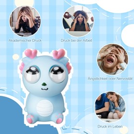 Stress Balls Squeeze Toys Squeeze Balls Popping Eyes Squeeze Toys Stress Balls Stress Relief Toy for Adults and Children Blue