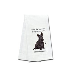 E&S Imports Scottie Kitchen Towels - Soft, Highly Absorbent - Scottie Gifts - Dish & Tea Towels - Reusable, Quick Drying - 100% Natural Cotton - Perfect for Pet Lovers