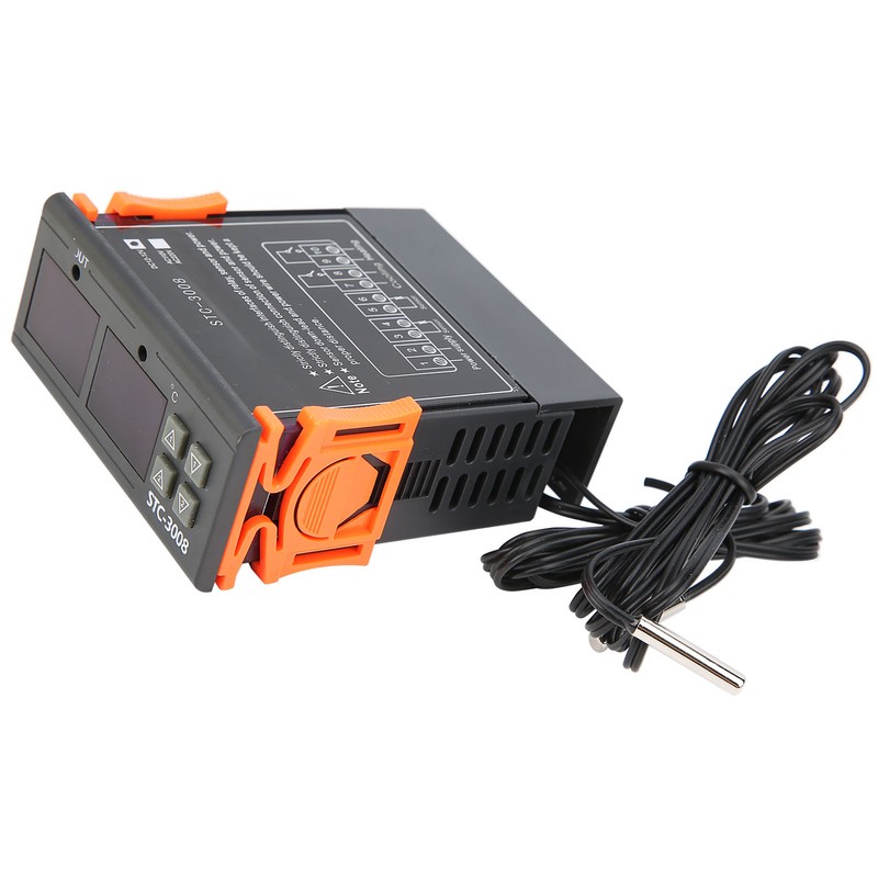 STC-3008 Dual Display Dual NTC Probe Sensor Digital Temperature Thermostat