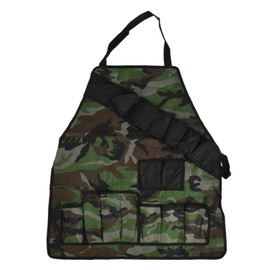 BBQ Apron Oxford Cloth Lightweight Kitchen Chef Grilling Apron for BBQ Grilling Cooking Military Green