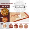 Cook's Aid Silicone Pastry Mat Extra Large with Measurements 26''x16''