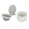 Kai KAI KITCHEN DH8064 Tea Strainer Saucer Set, One-Touch Lid,