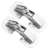 TOVOT 2PCS 4" Cabinets Hinges with Screws Easy-Installation Hinges Doors