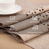 BAZIOE Linen Table Runner Beige Modern Table Runner Washable Table