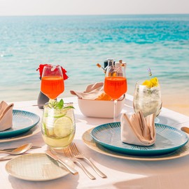 Joeyan Hand Blown Etched Stemless Wine Glasses with Strips Swirls Pattern for Red Wine,Large Carved Drinking Glass Cups Tumblers for Wedding Anniversary Party Home,Set of 2, 17.5 oz, Dishwasher Safe