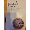 Room Essentials Tracker Chug Lid and 3 Silicone Straws Lavender,