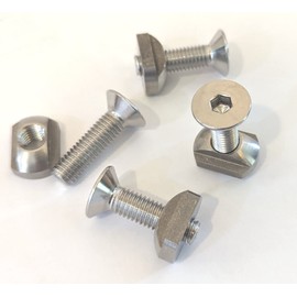 316 Stainless Steel Nut Bolts for Wing Foil Board SUP Foil Wing Foil Suppfoil Base Screws for Foil Surfing (Set of 4)