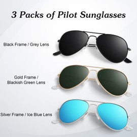 ANZIW Pilot Sunglasses for Men Women,Lightweight Metal Frame,Polarized UV400 Protection Sun Glasses