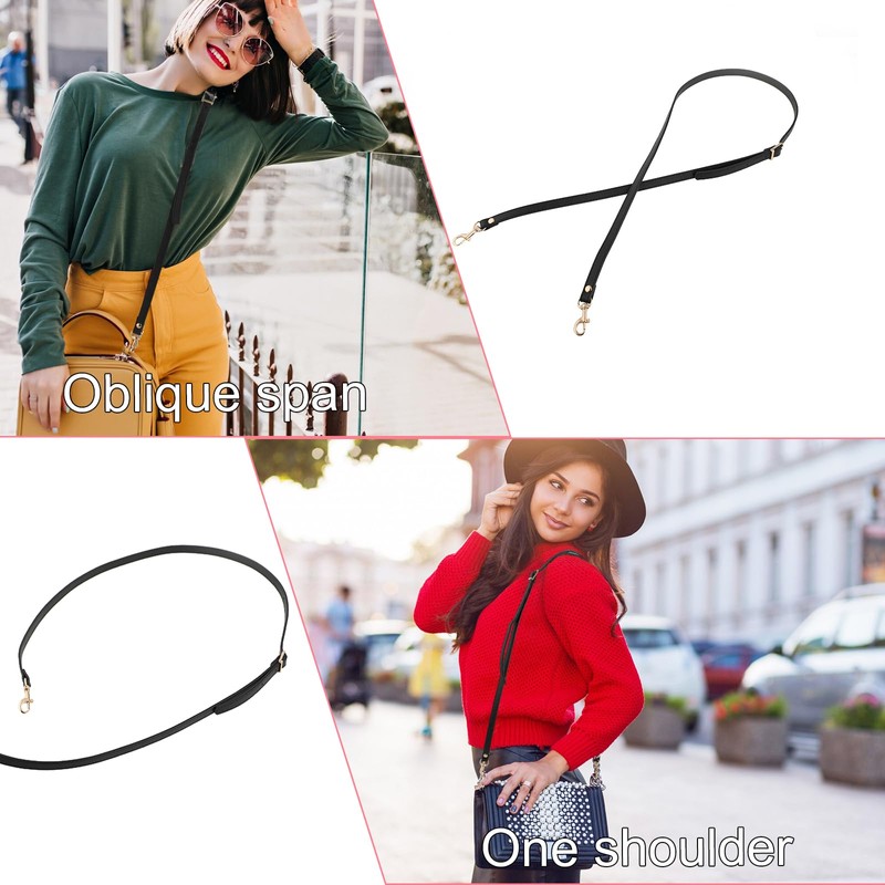 Leather Shoulder Strap Replacement,105cm-120cm Adjustable Leather Bag Strap,Bag Straps for