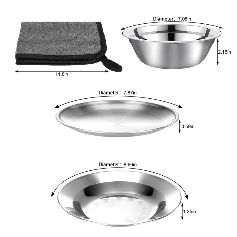 Camping Mess Kit - 1 to 2 Persons Camping Dishes