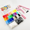 ChaliGoo 460 Sets T5 Plastic Snap Fasteners with Upgraded Pink