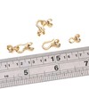 18K Real Gold Plated Non-Tarnish Hook End Clasp 8x24mm with