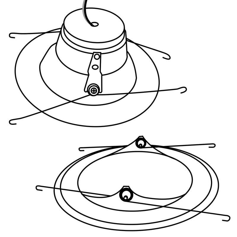 10 Pack Recessed Lighting Springs Torsion Spring Clips for Recessed