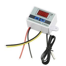 XINGYHENG XH-W3001 DC 110V-220V 1500W 10A Microcomputer Digital Temperature Controller Digital Display Thermostat Control Switch and NTC 10K Thermistor Sensors Digital Temperature Probe