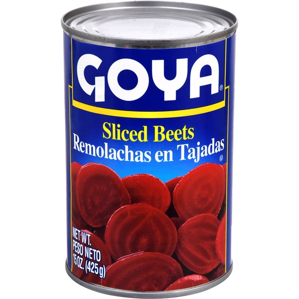 Goya Foods Sliced Beets, 15 Ounce (Pack of 24), (2569)
