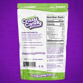 Freeze Dried Sweet Tarts-Style Candy, Crazy Candy Tangy Tarts - Intense Tart to Sweet Flavor Journey, Bold Fruity and Sour Candy