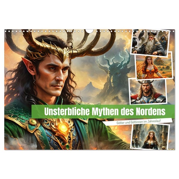 Unsterbliche Mythen des Nordens (Wandkalender 2025 DIN A3 quer), CALVENDO