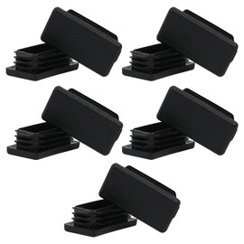 FiveEyes 1"X2" 1X2 Rectangle Tubing Plug (10 Pack), 1X2 End Cap 1X2 Inch Tubing Plug Tube End Cap Fence Post Pipe Cover Tubing Insert Chair Glide Finishing Plug